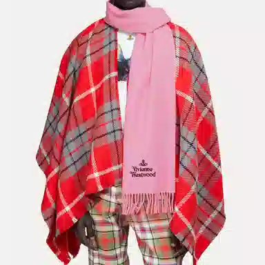 Vivienne Westwood Wool Scarf Pink