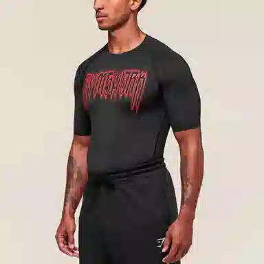GYMSHARK Grunge Baselayer T