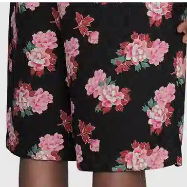 Gucci Peony Print Silk Shorts