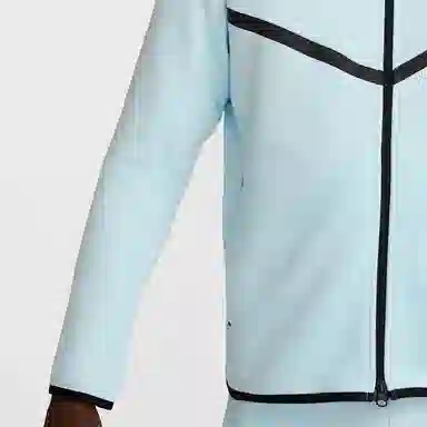 Nike Tech Hoodie Glacier Blue Black