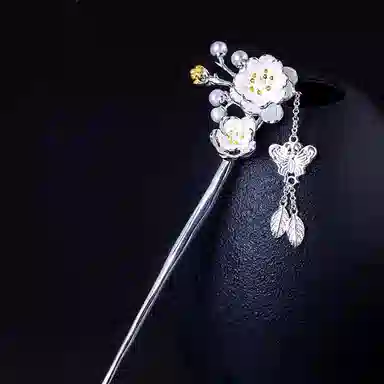 妖娆猫 汉服旗袍盘发钗发饰复古国潮流苏步摇高级感古典国风新中式风 合金 发簪 女款