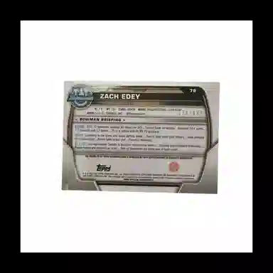 Topps 2023 BowmanZACHEDEY128499