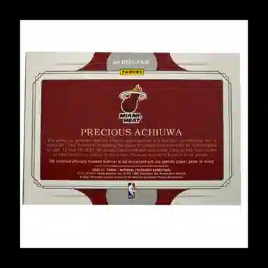 PANINI 2020-21 RC Patch 0525