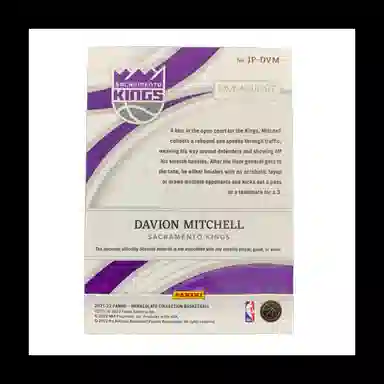 PANINI 2021-22 RC patch