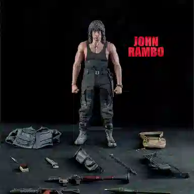 threezero 3 john rambo 16 30cm