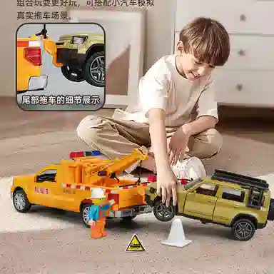 卡威 福特救援车 合金越野小汽车 成品模型