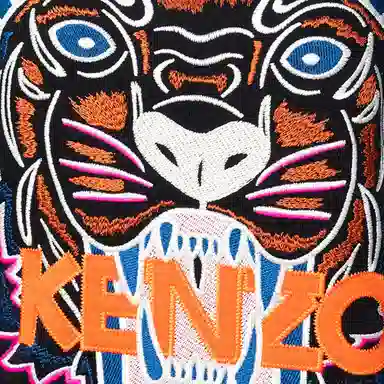 KENZO Tiger Embroidered Crewneck Sweatshirt Black