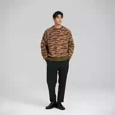 Drew House Sketch Mascot Squiggle Sweater Olive