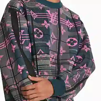 Louis Vuitton Pullover Sweatshirt Men's Dark Green