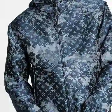 Louis Vuitton Monogram Tapestry Windbreaker Blue