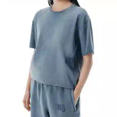Alexander Wang Logo T-Shirt Blue