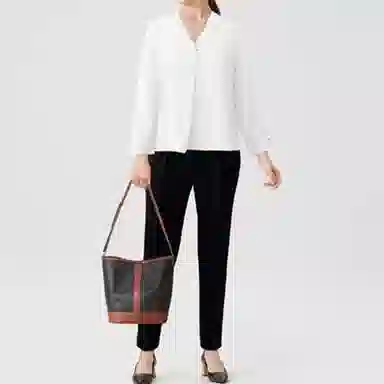 Celine Triomphe Bucket Bag Brown