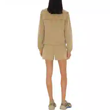 Burberry SS25 Logo Badge Zip Jacket Khaki