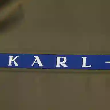 KARL LAGERFELD Hooded Zip Jacket Military Green