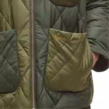 Barbour Letter Print Pocket Flight Jacket Women