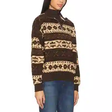 Ralph Lauren Printed Long Sleeve Sweatshirt Brown