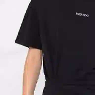 KENZO SS21 Logo Print Dress Black