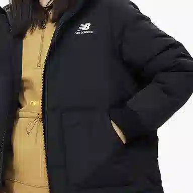 New Balance Hoodie Down Jacket Black