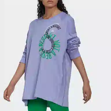 adidas x Stella McCartney Long Sleeve Tee Purple