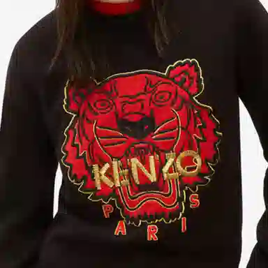 KENZO Tiger Embroidered Wool Sweater