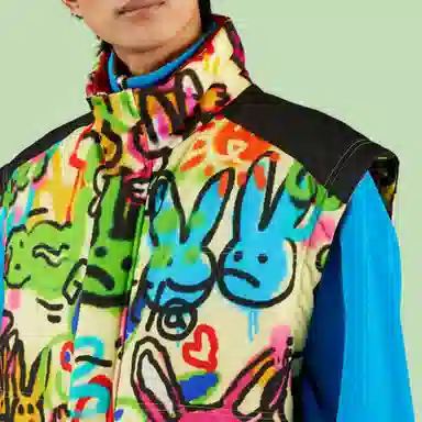 GUCCI SS23 Rabbit Graffiti Vest