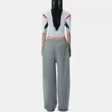 Alexander Wang Logo Elastic Pants Gray