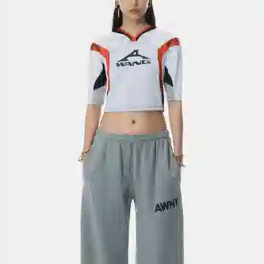 Alexander Wang Logo Elastic Pants Gray