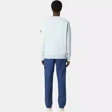 Stone Island Logo Badge Crewneck Sweatshirt Sky Blue