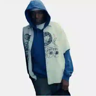 POLAR SKATE CO SS25 Surf Logo Acid Frank Hoodie