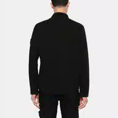 Stone Island SS25 Black Shirt Jacket