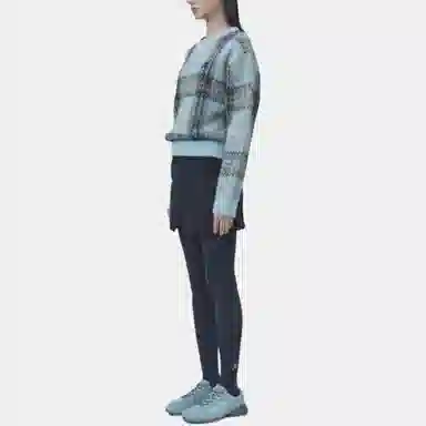 RestRecreation FW25 CHECK PATTERN HAIRY SWEATER V