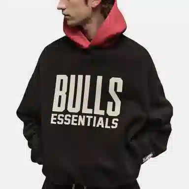 Fear of God Essentials x NBA Pullover Hoodie Black/Red