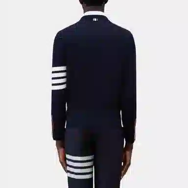 THOM BROWNE WOOL 4-BAR PULLOVER