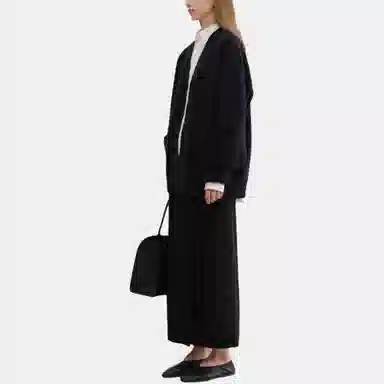 Dunst UNISEX BOYFRIEND KNIT CARDIGAN FRENCH NAVY