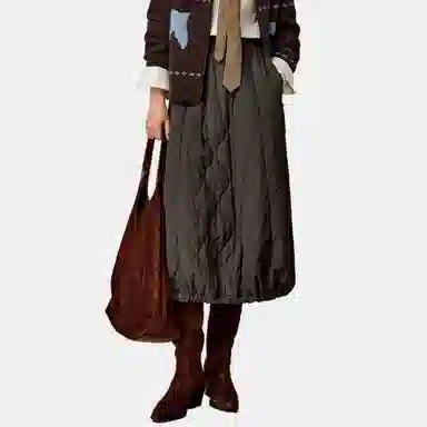 茵曼 舒适时尚简约休闲长裙 女款