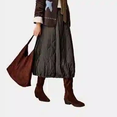 茵曼 舒适时尚简约休闲长裙 女款