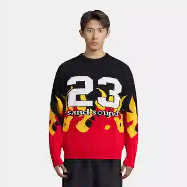 IE Sweater Flame Logo Red