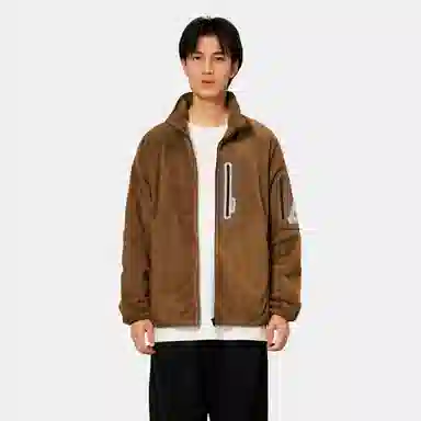 PALACE FW21 ULTIMO Polartec High Loft Track Jacket Brown Logo