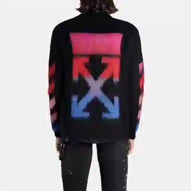 OFF-WHITE FW19 Mohair Sweater Black
