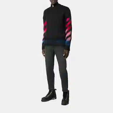 OFF-WHITE FW19 Mohair Sweater Black