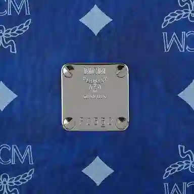 MCM Toni Visetos Tote Bag Blue