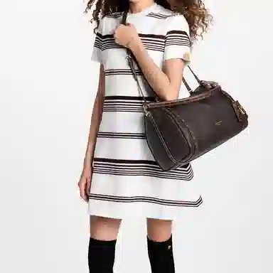 Louis Vuitton Logo Tote Ebony