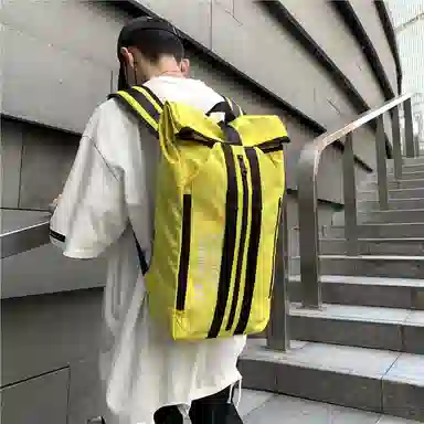 彤彤兔 多功能休闲 尼龙 双肩包 常规 男女同款情侣款 多用