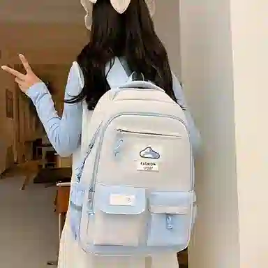 恒源祥 简约超薄款 尼龙 双肩包 女款 多色