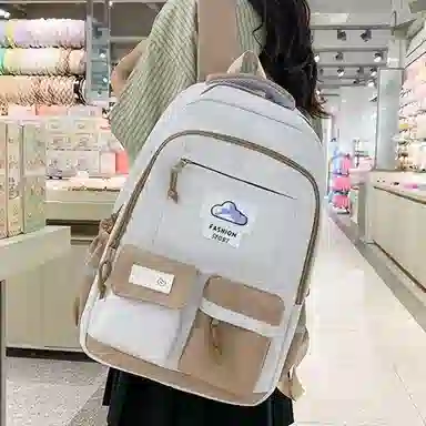 恒源祥 简约超薄款 尼龙 双肩包 女款 多色