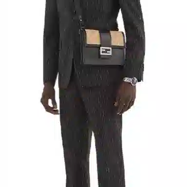 Fendi FW21 Black Pinstripe Trousers