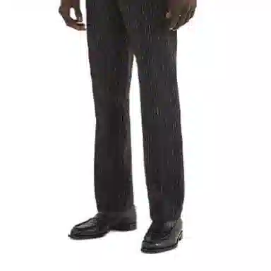 Fendi FW21 Black Pinstripe Trousers