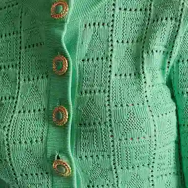 Balmain Monogram Knit Cardigan