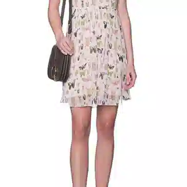 RED VALENTINO Insect Print Backless Dress