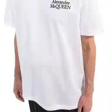 Alexander McQueen SS22 White Logo Tee